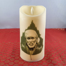 Shri Sai Realistic LED Candle - Leaf Design