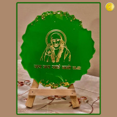 Shri Shirdi resin plate - Green