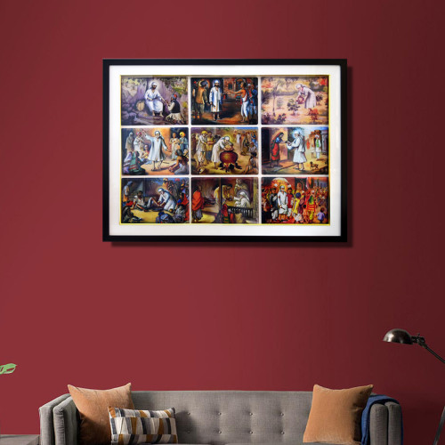 Shirdi Sai Baba Leela Collage  Frame