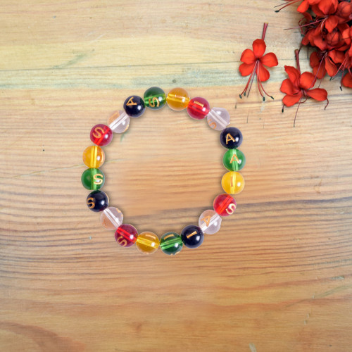 Shri Sai - Glass Crystal Multicolour Bracelet 