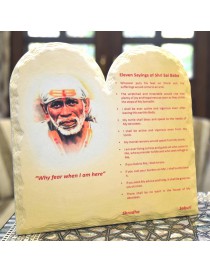 Shri Sai - Eleven Sayings (English) Close-up face - Dwarkamai Photo