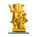 Shri Ganesha Idol - Standing posture (Gold)