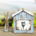 Hut Shaped Wooden Photo Frame (Faith & Patience)