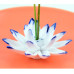 Ceramic handmade Lotus Incense Burner - Orange ceramic base