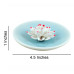 Ceramic handmade Lotus Incense Burner; Soft powder blue ceramic base 