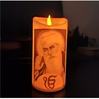 LED Candle Guru Nanak Ji Ek Onkar