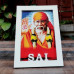 Shri Sai White (Words Cutout) Photo Frame