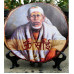 Tree Slice with Sai Baba Picture