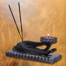 Hand 'Mudra' - T light & Incense Holder - Inner Peace 